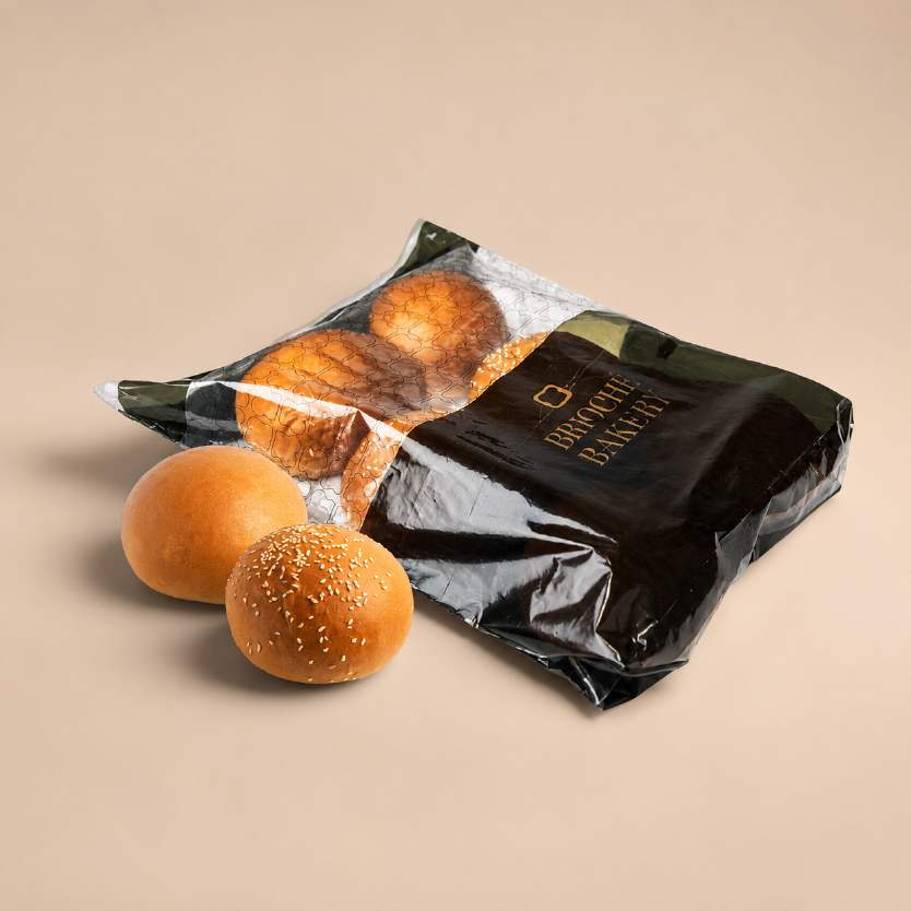 [Bun-40-l-pla-6] Burger Bun (40g, Light, Plain, 6Pcs)